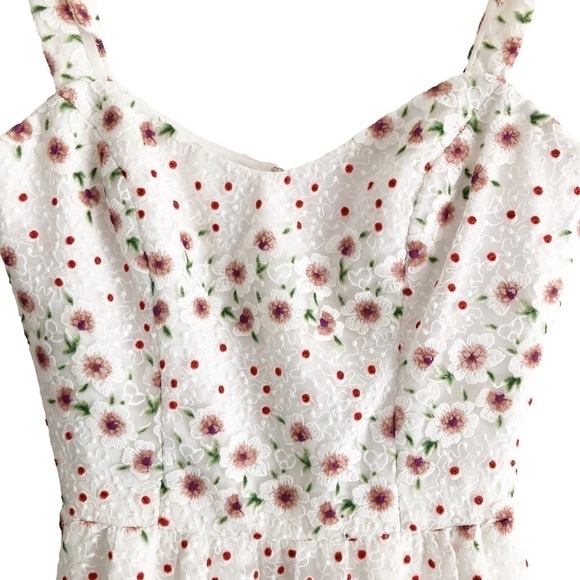 Dress The Population Wren Tie Shoulder Floral High Low Hem - Picture 7 of 13